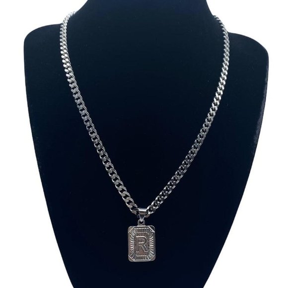 Letter "R” Initial Necklace - Fully Stainless Steel (only one available) - Picture 1 of 3